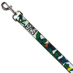 Dog Leash - COWBOY BEBOP Crew Group Pose and Title Logo White/Black/Greens