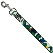Dog Leash - COWBOY BEBOP Crew Group Pose and Title Logo White/Black/Greens