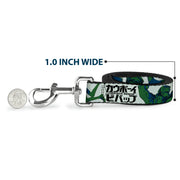 Dog Leash - COWBOY BEBOP Crew Group Pose and Title Logo White/Black/Greens