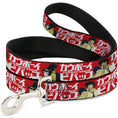 Load image into Gallery viewer, Dog Leash - COWBOY BEBOP Spike and Faye Back to Back Pose and Title Logo Red/White
