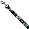 Load image into Gallery viewer, Dog Leash - COWBOY BEBOP Spike and Vicious Pose and Title Logo Black/Blues
