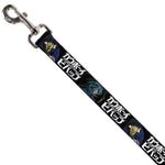 Dog Leash - COWBOY BEBOP Spike and Vicious Pose and Title Logo Black/Blues