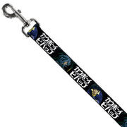 Dog Leash - COWBOY BEBOP Spike and Vicious Pose and Title Logo Black/Blues