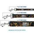 Load image into Gallery viewer, Dog Leash - COWBOY BEBOP Jet Black and Crew Bonsai Tree Scene and Title Logo
