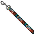 Load image into Gallery viewer, Dog Leash - COWBOY BEBOP Spike and Faye Brick Pose and Title Logo Blues/Reds
