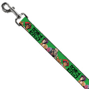 Dog Leash - COWBOY BEBOP Crew Group Pose and Title Logo Green/Black