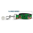 Load image into Gallery viewer, Dog Leash - COWBOY BEBOP Crew Group Pose and Title Logo Green/Black
