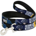 Load image into Gallery viewer, Dog Leash - COWBOY BEBOP Spike Vicious and Faye Pose and Title Logo Blues/Yellow

