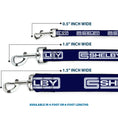 Load image into Gallery viewer, Dog Leash - Carroll Shelby CS SHELBY Racing Logo Block Navy/White
