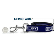 Dog Leash - Carroll Shelby CS SHELBY Racing Logo Block Navy/White