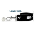 Load image into Gallery viewer, Dog Leash - SHELBY Text Only Black/White
