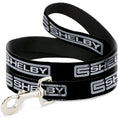 Load image into Gallery viewer, Dog Leash - Carroll Shelby CS SHELBY Racing Logo Block Black/White

