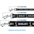 Load image into Gallery viewer, Dog Leash - SHELBY Box Logo and Super Snake Cobra Black/White
