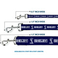 Load image into Gallery viewer, Dog Leash - SHELBY Box Logo and Super Snake Cobra Blue/White
