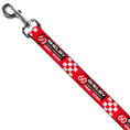Load image into Gallery viewer, Dog Leash - SHELBY 60th ANNIVERSARY Checker Red/Black/White
