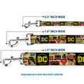 Load image into Gallery viewer, Dog Leash - Vintage DC Comics Superhero and Logos Collage Black
