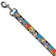 Dog Leash - DC Mini Group Stacked Black