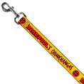 Load image into Gallery viewer, Dog Leash - DEADPOOL'S CHIMICHANGAS Flames Yellow/Black/Red
