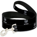 Load image into Gallery viewer, Dog Leash - Ram Black/Silver Logo REPEAT
