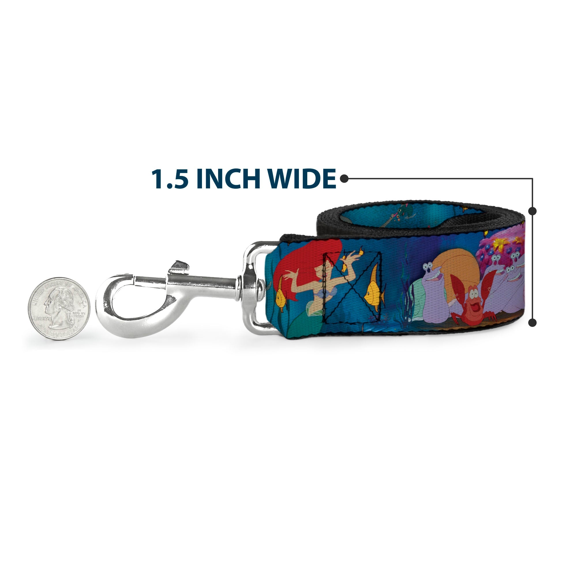 Dog Leash - Ariel, Sebastian & Flounder Scene