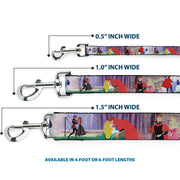 Dog Leash - Beauty & the Beast Stained Glass Scenes