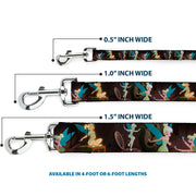 Dog Leash - TINK LUXE Sketch Black/Multi Neon