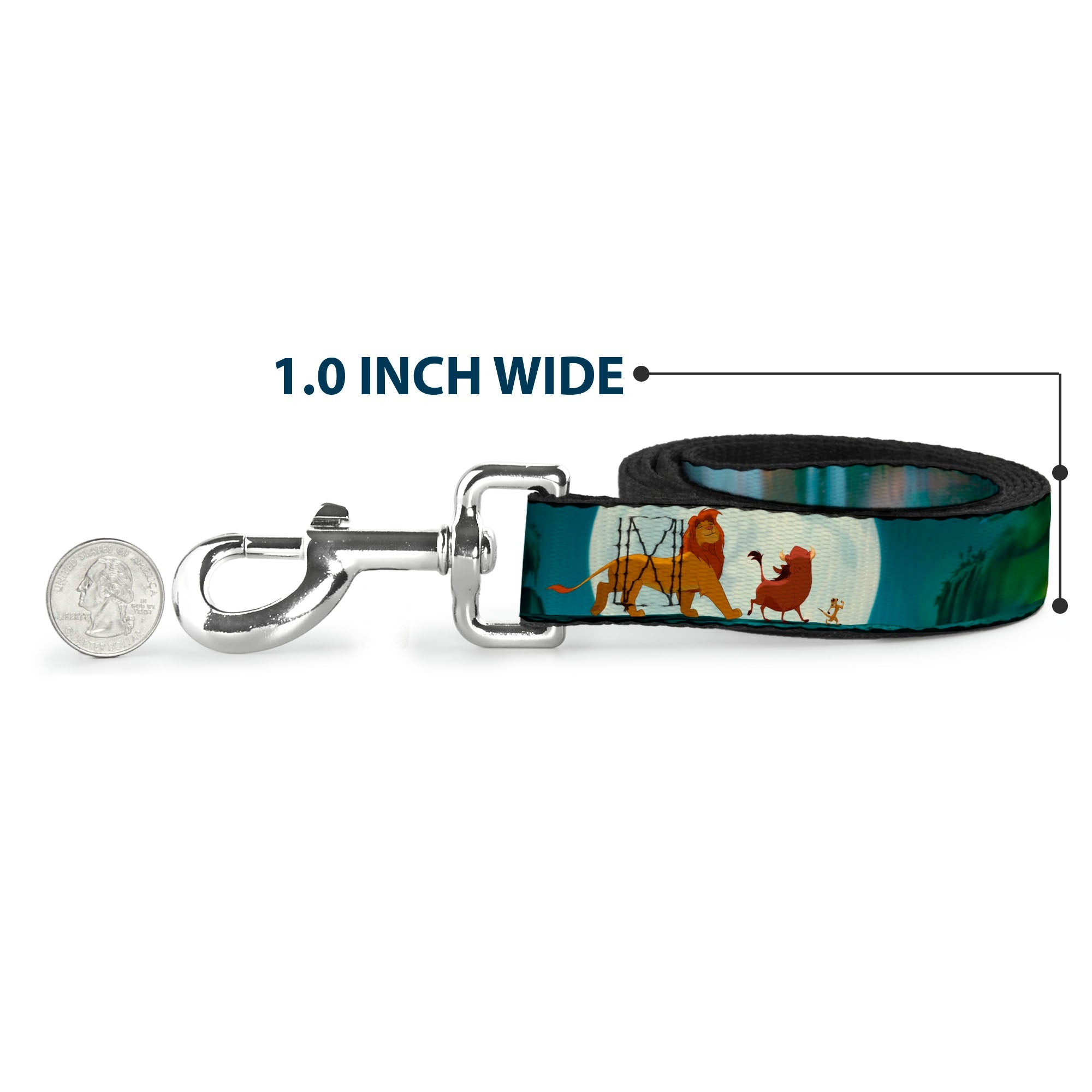 Dog Leash - Mufasa & Simba JUST CAN'T WAIT TO BE KING/Family Silhouette