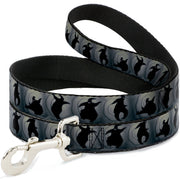 Dog Leash - Oogie Boogie Silhouette Poses Gray/Black