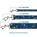 Load image into Gallery viewer, Dog Leash - Little Mermaid Silhouette Scenes PART OF YOUR WORLD Blues
