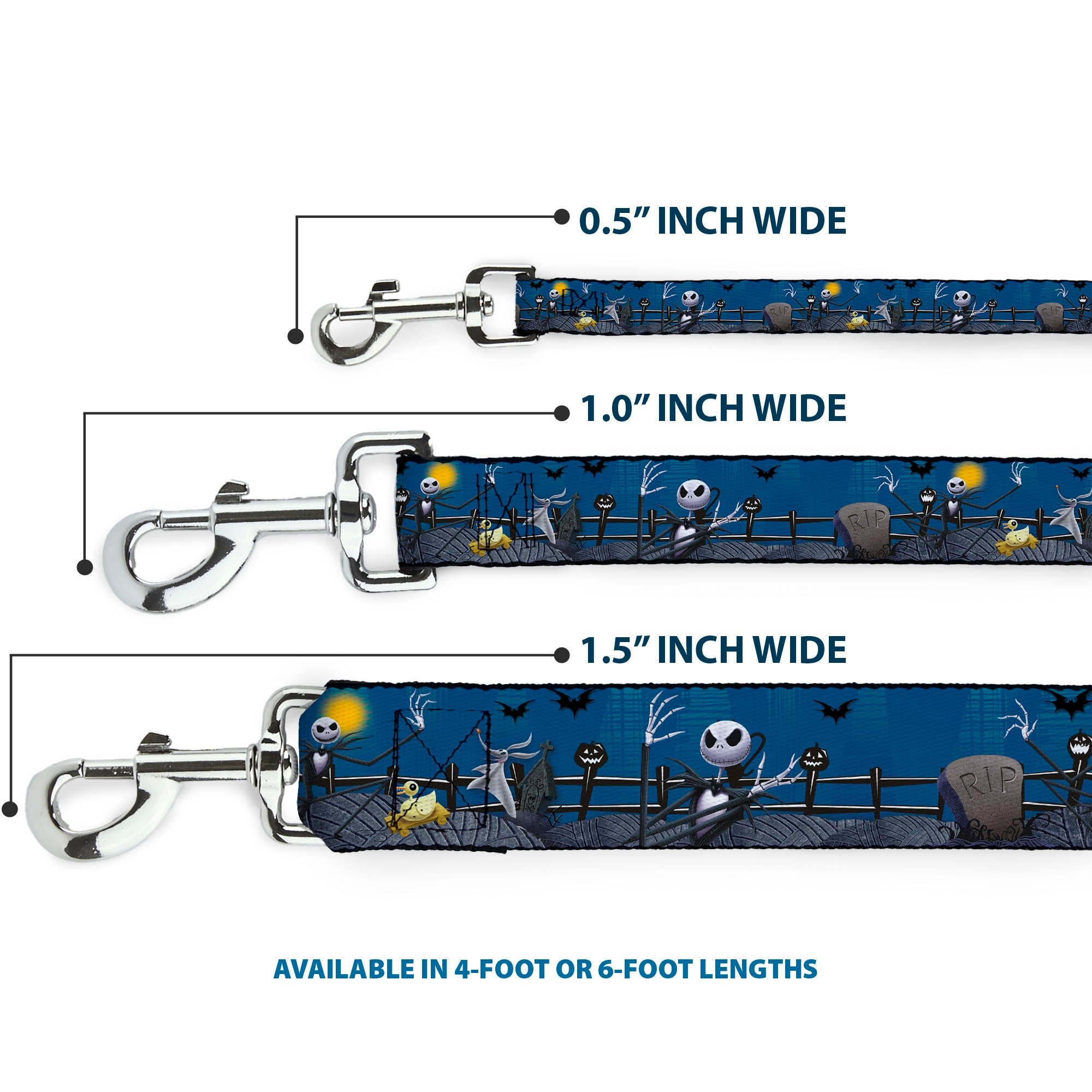 Dog Leash - Little Mermaid Silhouette Scenes PART OF YOUR WORLD Blues