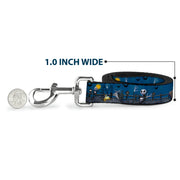 Dog Leash - Little Mermaid Silhouette Scenes PART OF YOUR WORLD Blues