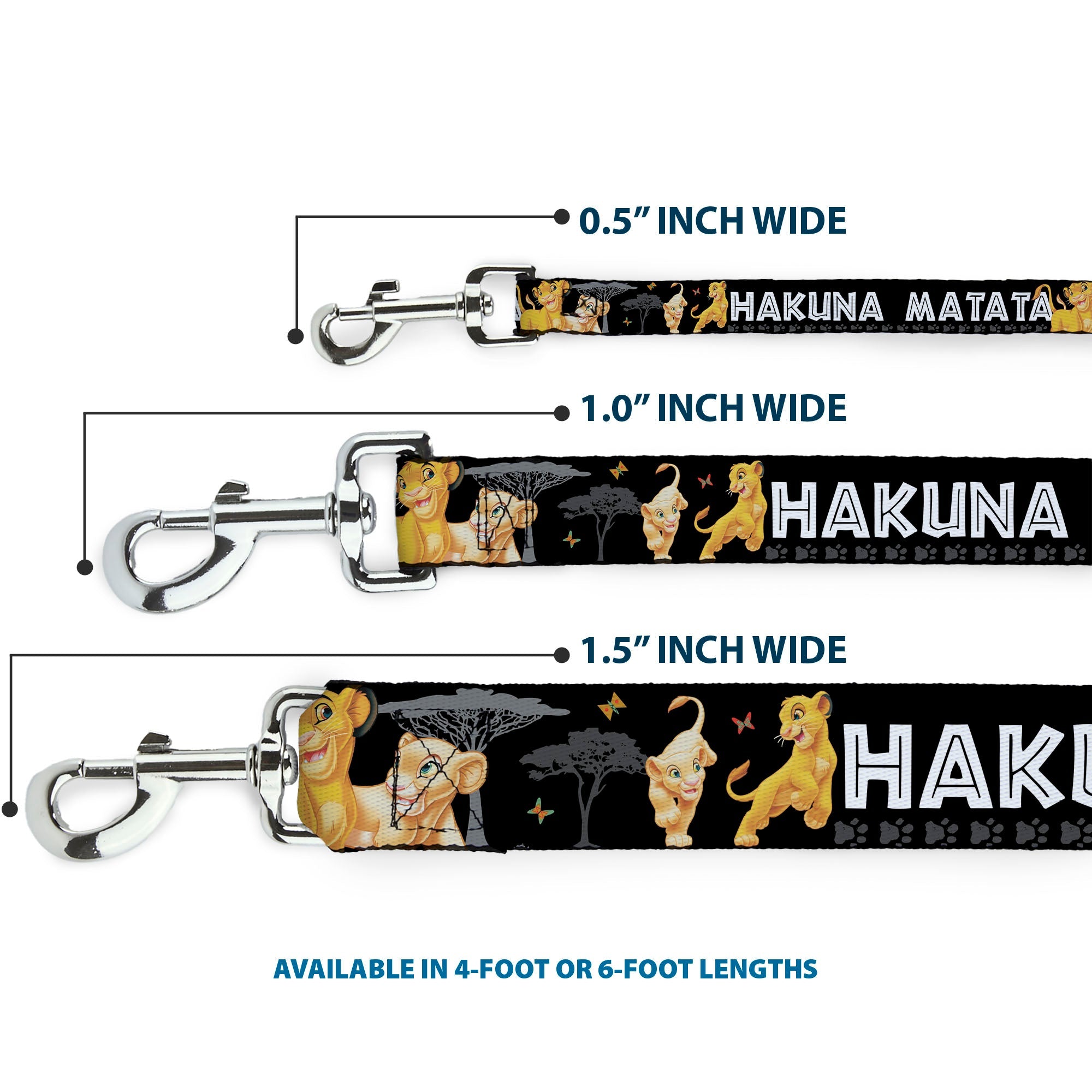 Dog Leash - Lion King Simba & Nala HAKUNA MATATA
