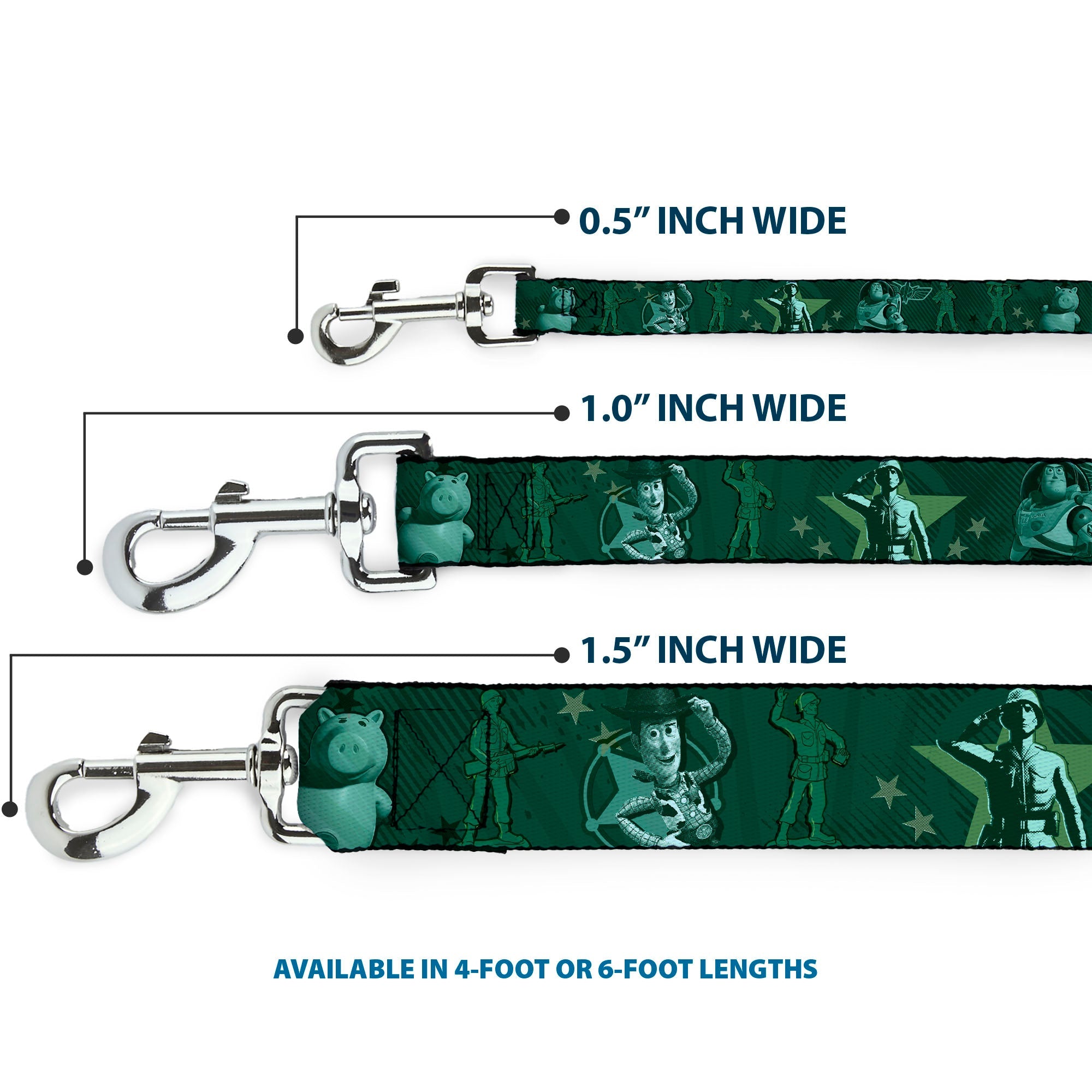 Dog Leash - Woody & Friends KEEP CALM & REACH FOR THE SKY Blues