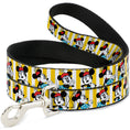Load image into Gallery viewer, Dog Leash - Minnie Mouse w/Hat Poses Stripe Yellow/White
