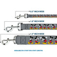 Load image into Gallery viewer, Dog Leash - Mickey Mouse w/Glasses Poses Gray
