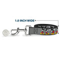 Load image into Gallery viewer, Dog Leash - Mickey Mouse w/Glasses Poses Gray
