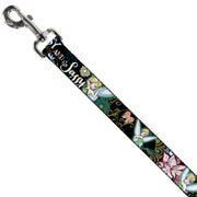 Dog Leash - Tinker Bell Floral Collage CLASSY AND SASSY