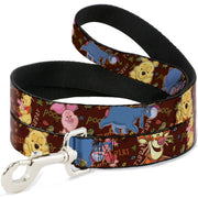 Dog Leash - Winnie the Pooh Character Poses