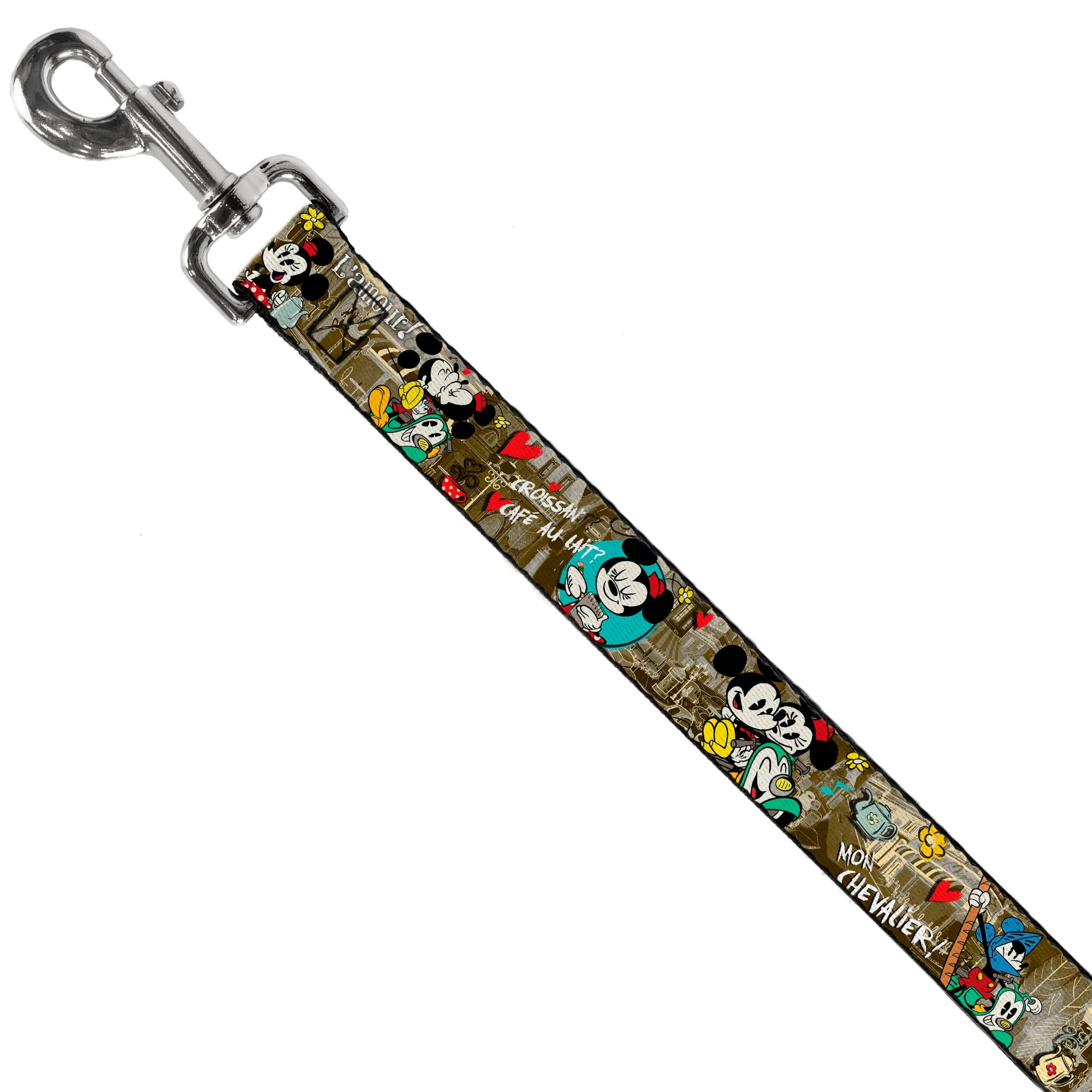 Dog Leash - Mickey & Minnie Croissant de Triomphe Scenes