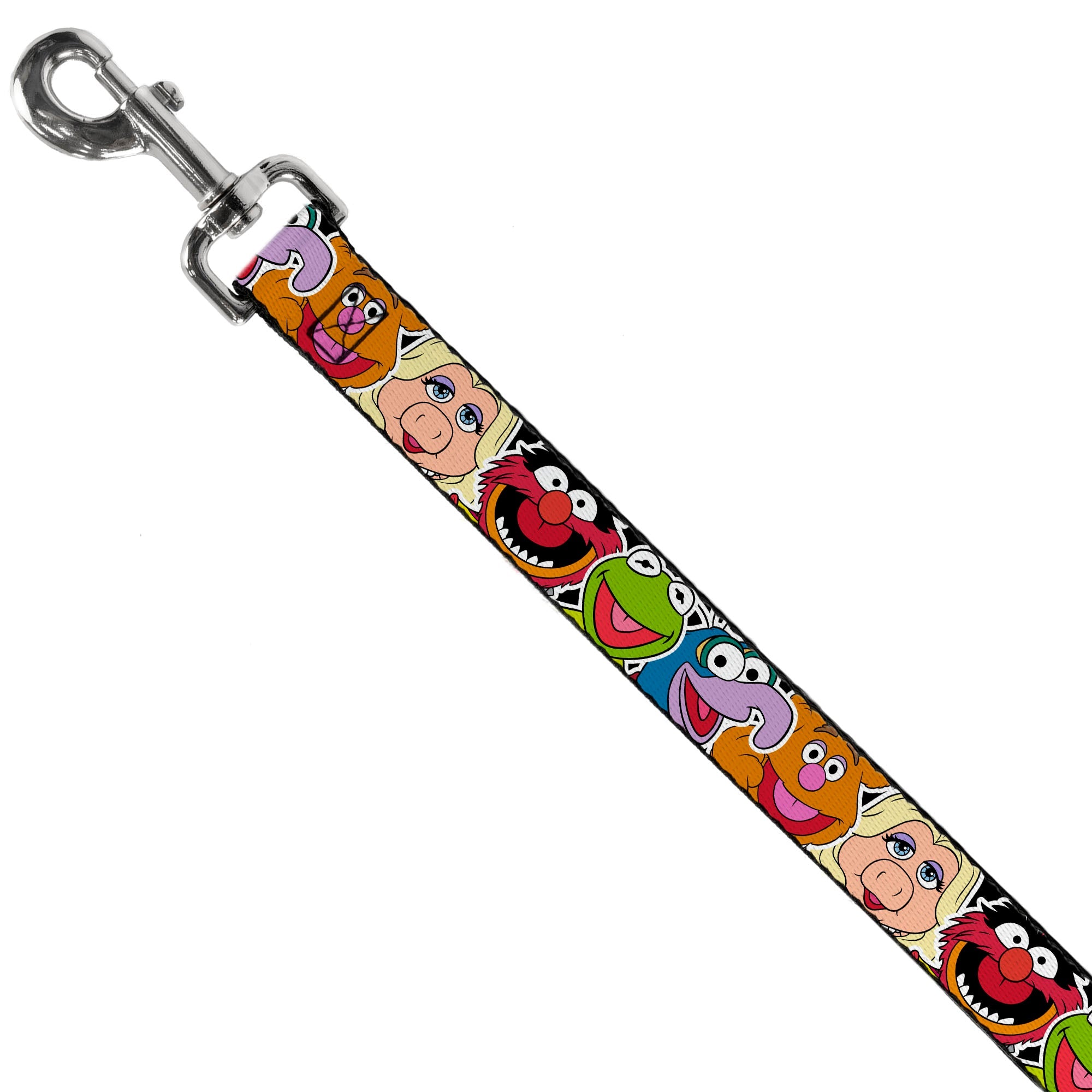 Dog Leash - Muppets Faces CLOSE-UP Black
