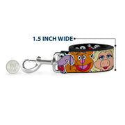 Dog Leash - Muppets Faces CLOSE-UP Black