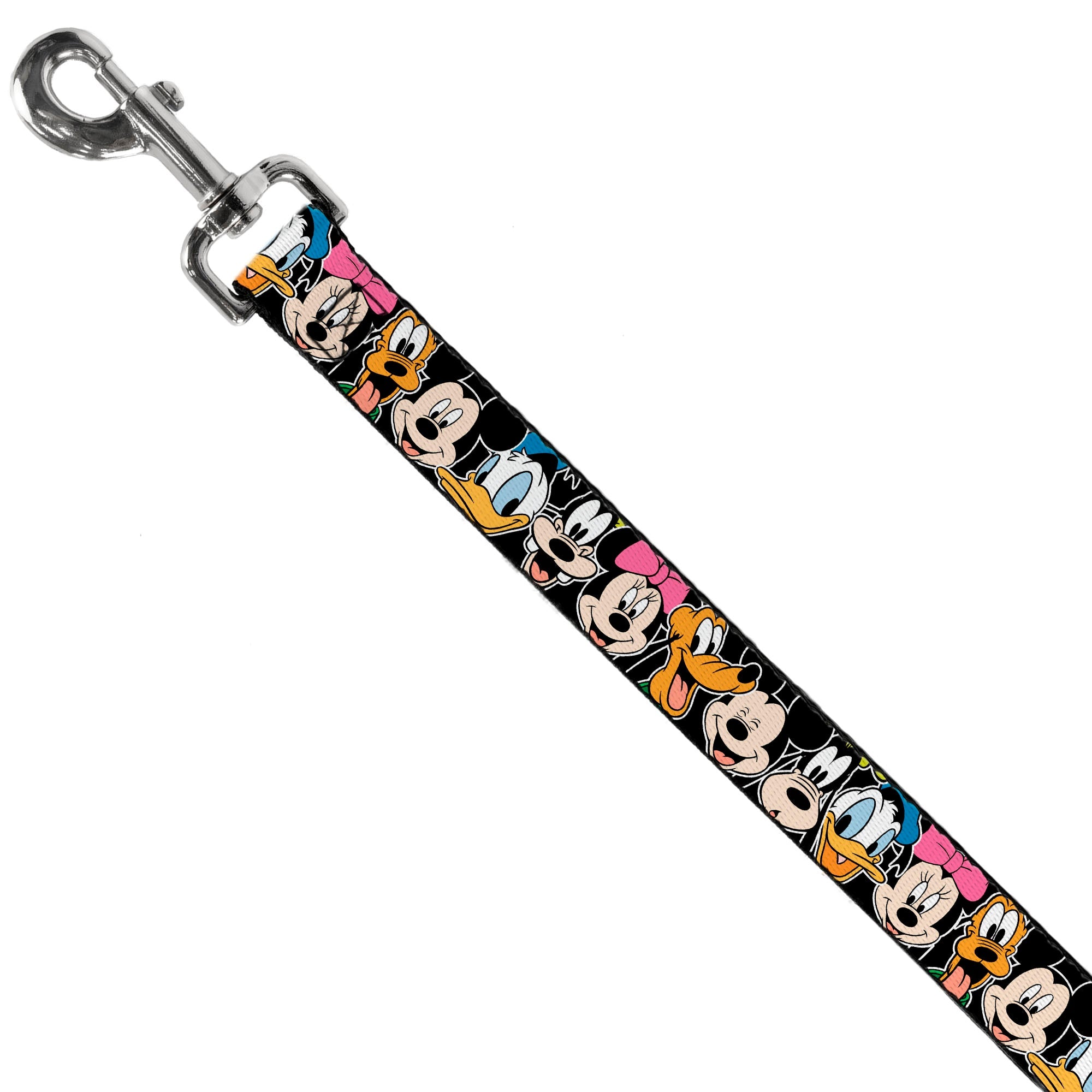 Dog Leash - Classic Disney Character Faces Black