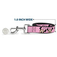 Load image into Gallery viewer, Dog Leash - Minnie Mouse Expressions Polka Dot Pink/White
