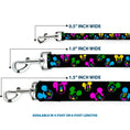 Load image into Gallery viewer, Dog Leash - Mickey Mouse Expressions Scattered Black/Multi Neon
