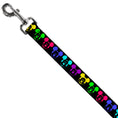 Load image into Gallery viewer, Dog Leash - Mickey Expressions Black/Multi Neon

