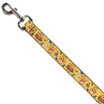 Dog Leash - Winnie the Pooh Happy Poses Golden Yellow