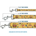 Load image into Gallery viewer, Dog Leash - Winnie the Pooh Happy Poses Golden Yellow

