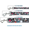 Load image into Gallery viewer, Dog Leash - Mickey & Minnie Peek-a-Boo Expressions Swirl Black/White

