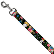 Dog Leash - Tinker Bell Poses/Sleeping Floral Collage