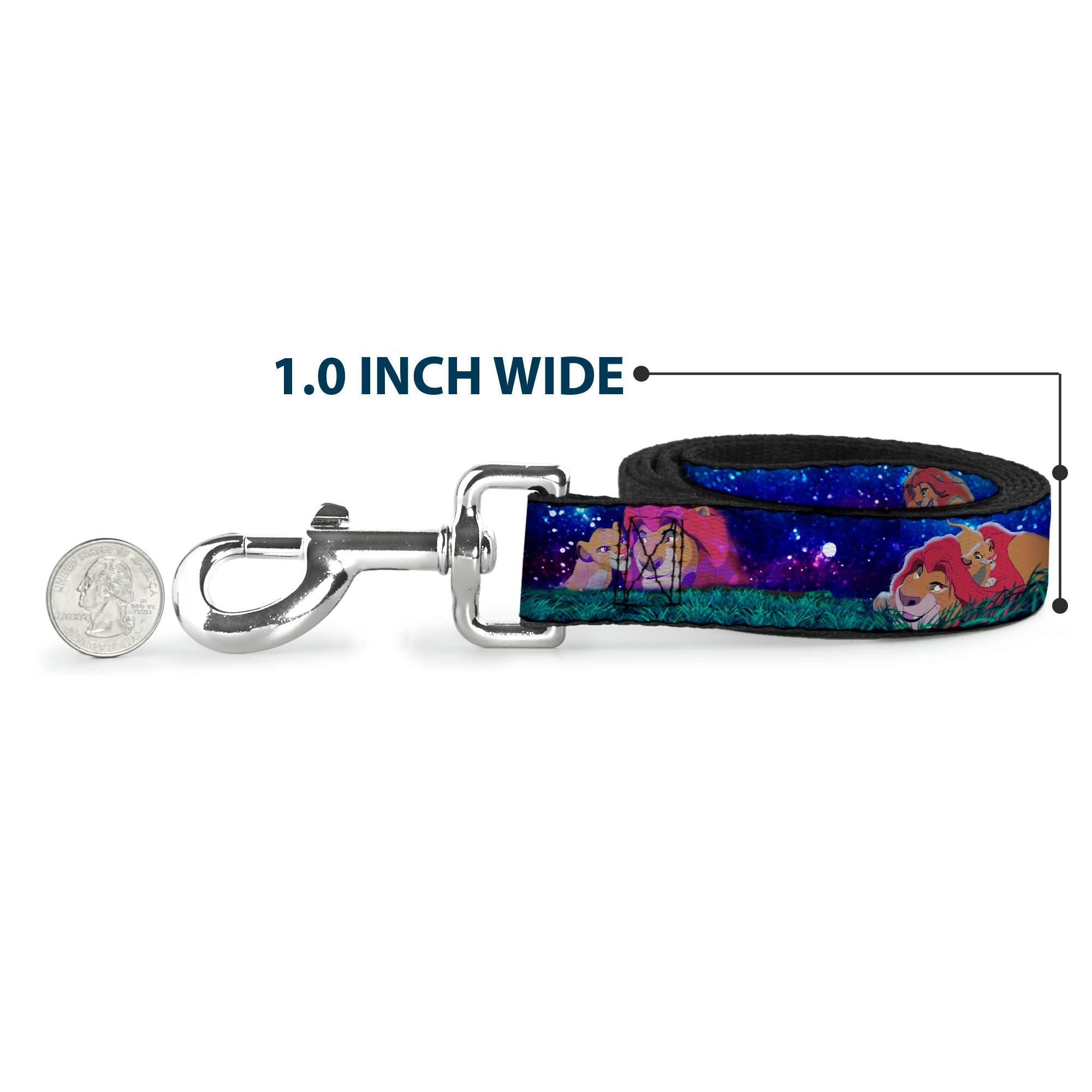 Dog Leash - Mufasa & Simba Night Poses